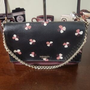 EUC Kate Spade Black Floral Crossbody